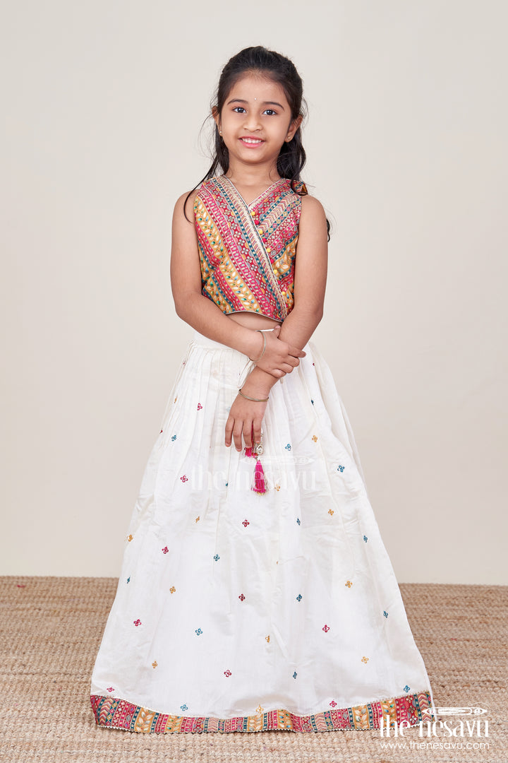 Designer Lehenga Choli for Girls with Georgette Embroidery and Traditional Motifs