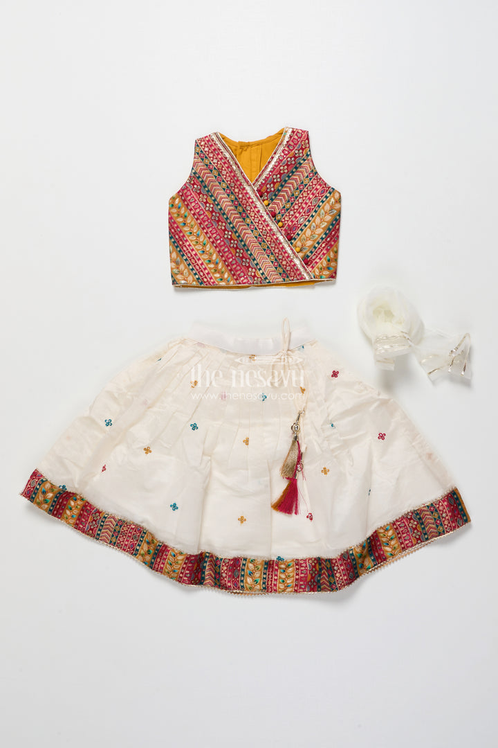 Designer lehenga choli for girls with georgette embroidery and traditional motifs