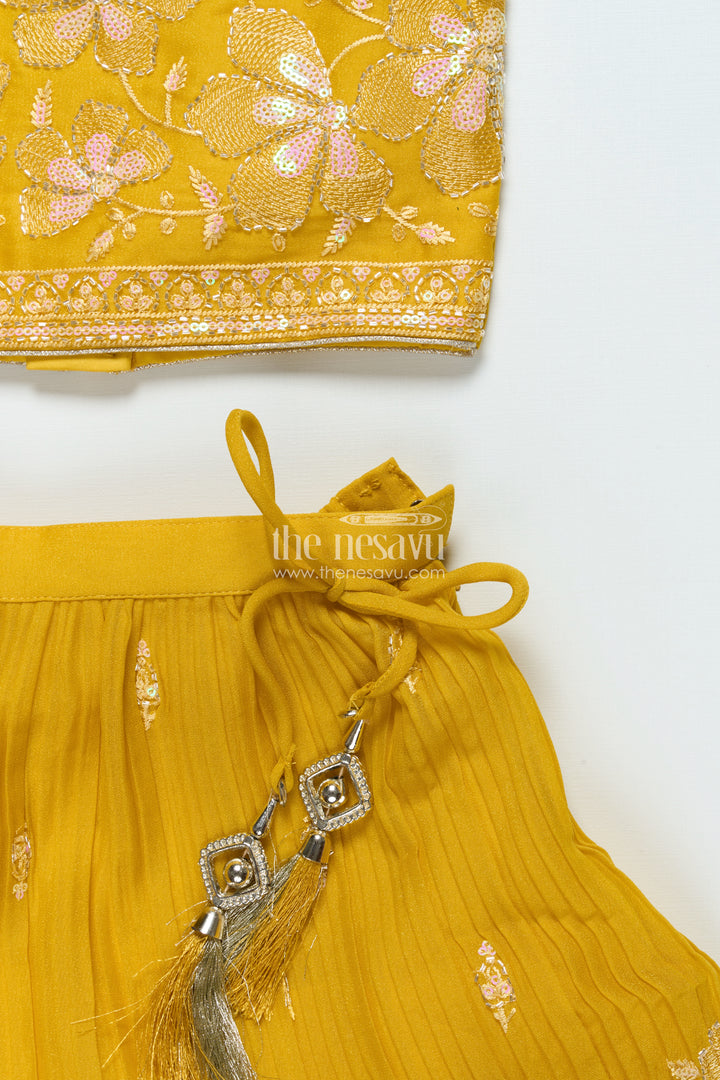 Floral Embroidered Lehenga Choli for Girls for Weddings and Festive Events
