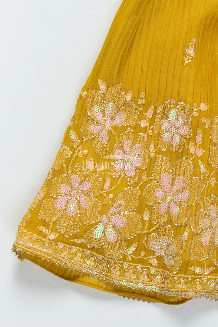 Floral Embroidered Lehenga Choli for Girls for Weddings and Festive Events