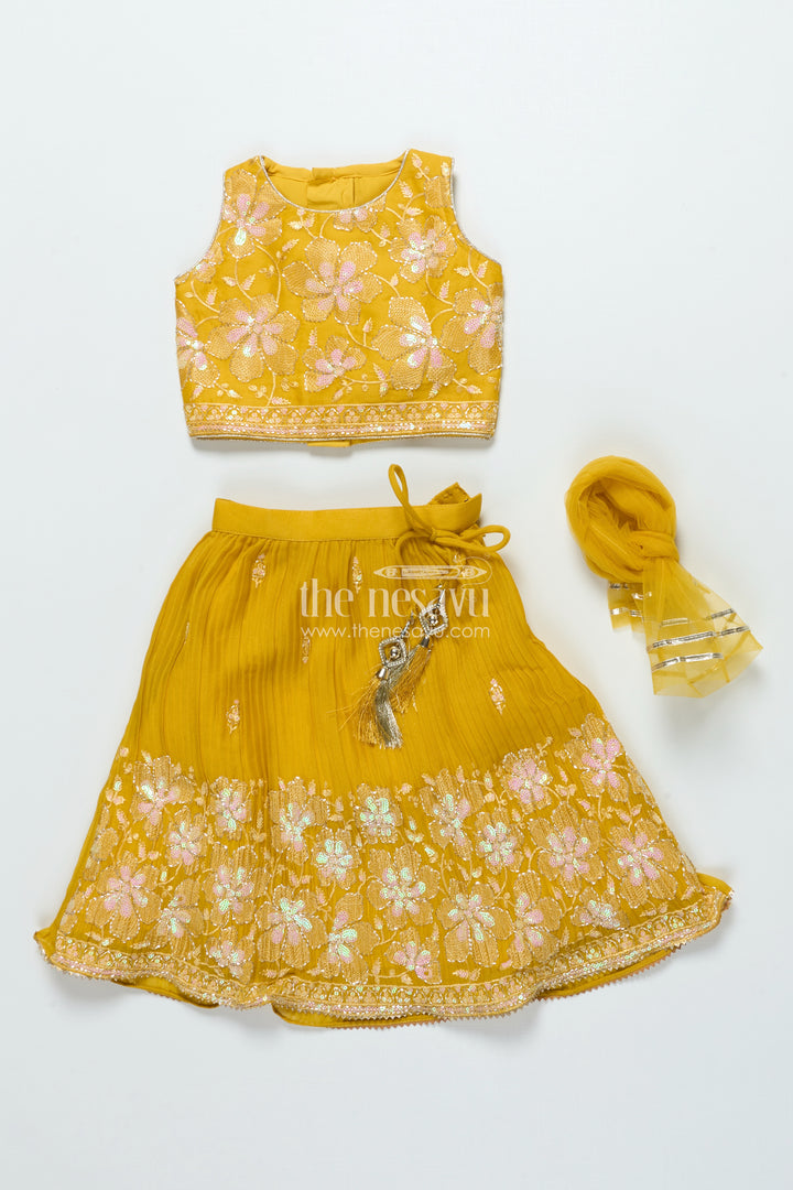 Floral Embroidered Lehenga Choli for Girls for Weddings and Festive Events