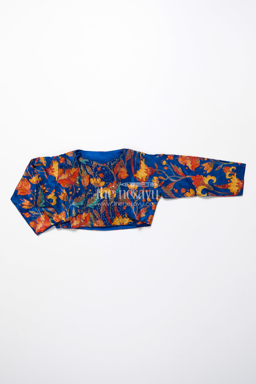 Embroidered lehenga set for girls with digital print for birthdays and dance events