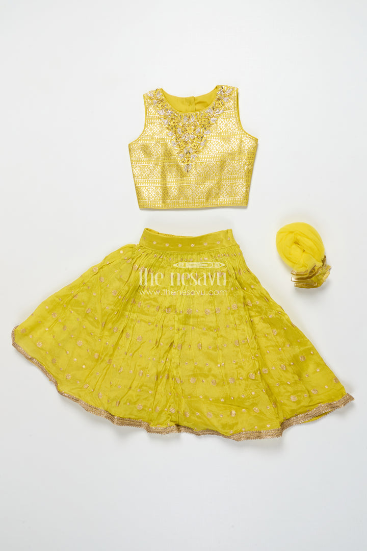 Girls Georgette Lehenga Set for Festive Functions and Wedding Wear