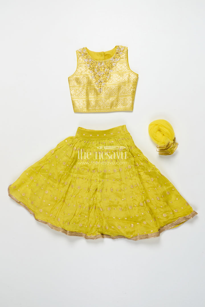 Girls Georgette Lehenga Set for Festive Functions and Wedding Wear