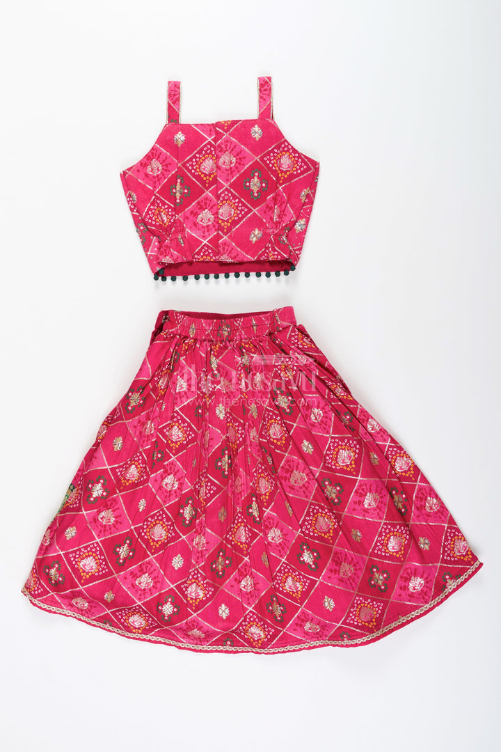 Traditional lehenga choli for toddler girls for weddings and festive celebrations