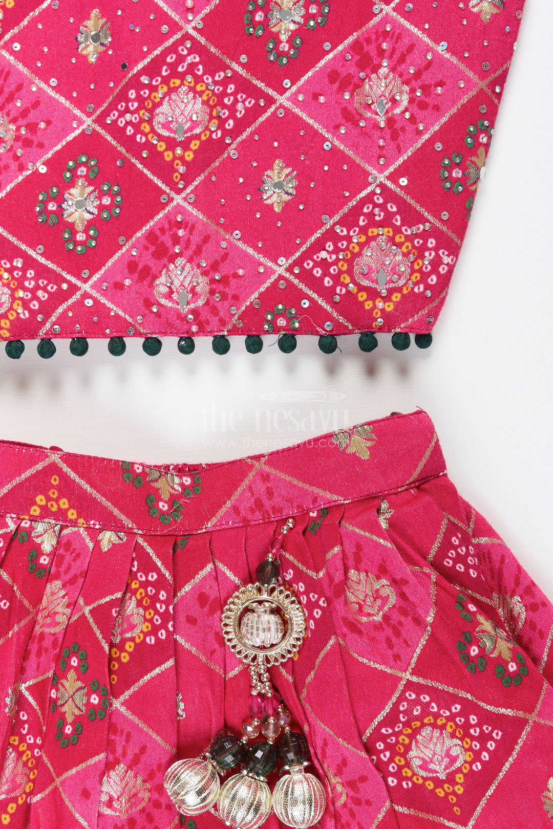 Traditional lehenga choli for toddler girls for weddings and festive celebrations