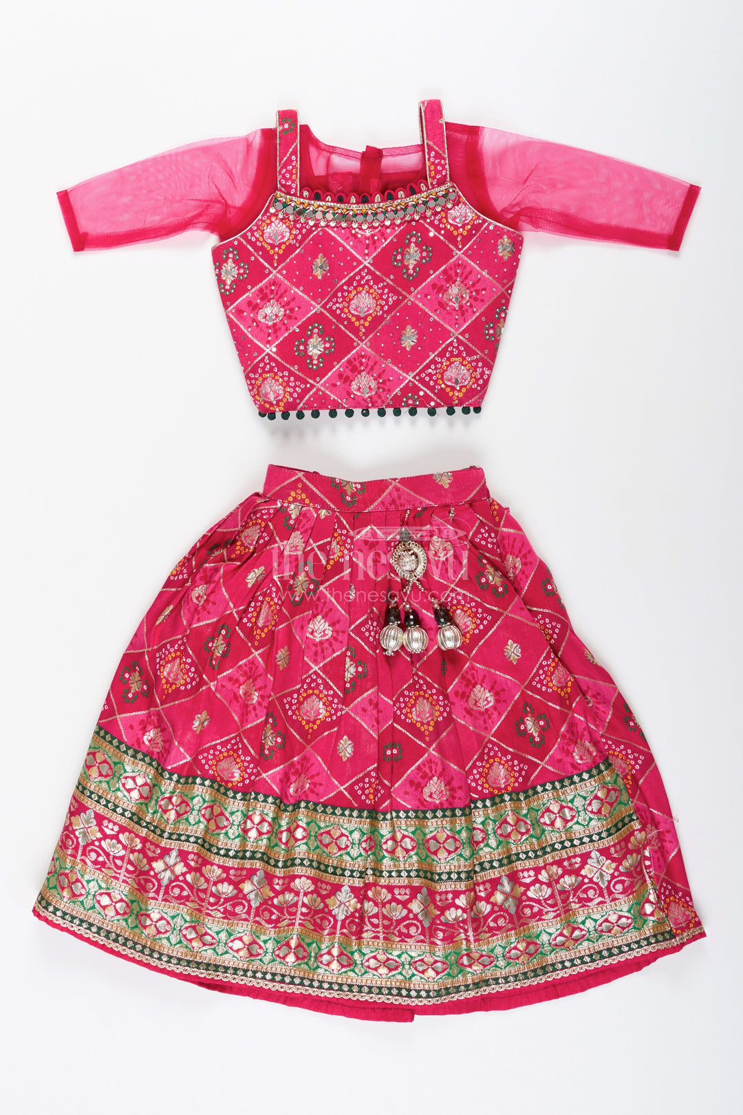 Traditional lehenga choli for toddler girls for weddings and festive celebrations