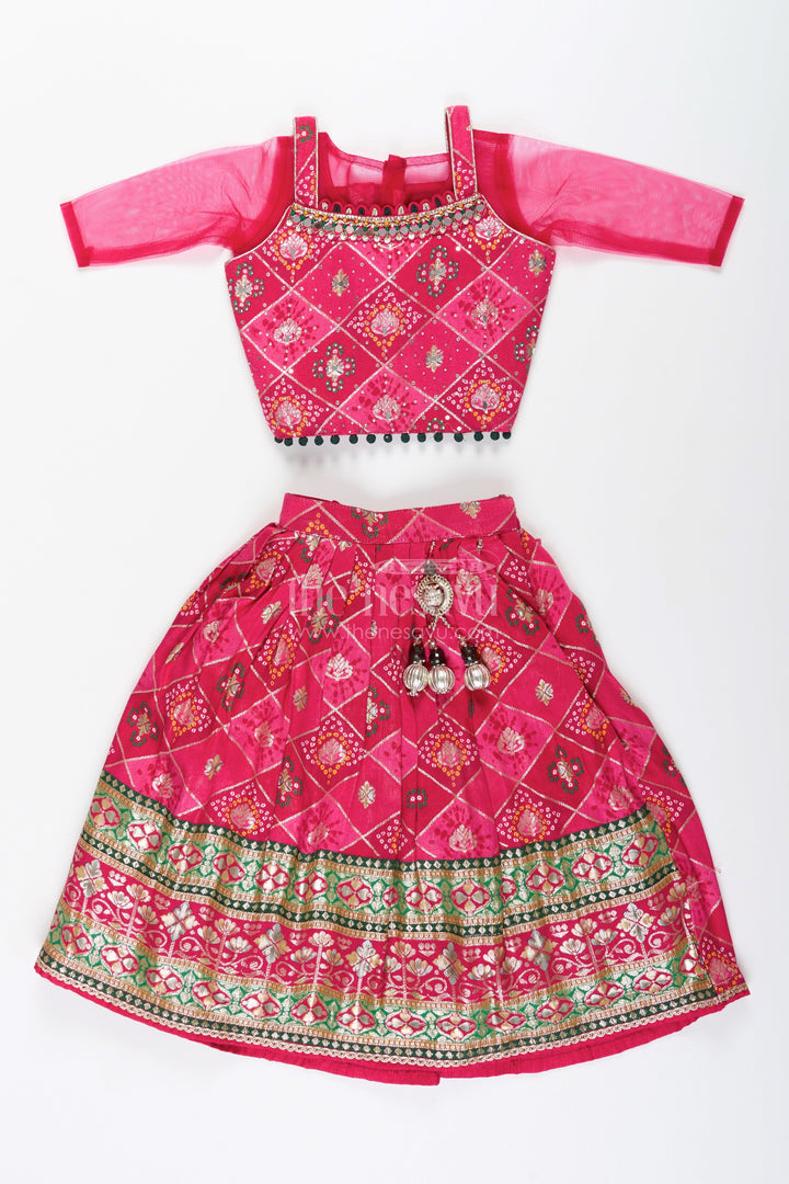 Traditional lehenga choli for toddler girls for weddings and festive celebrations