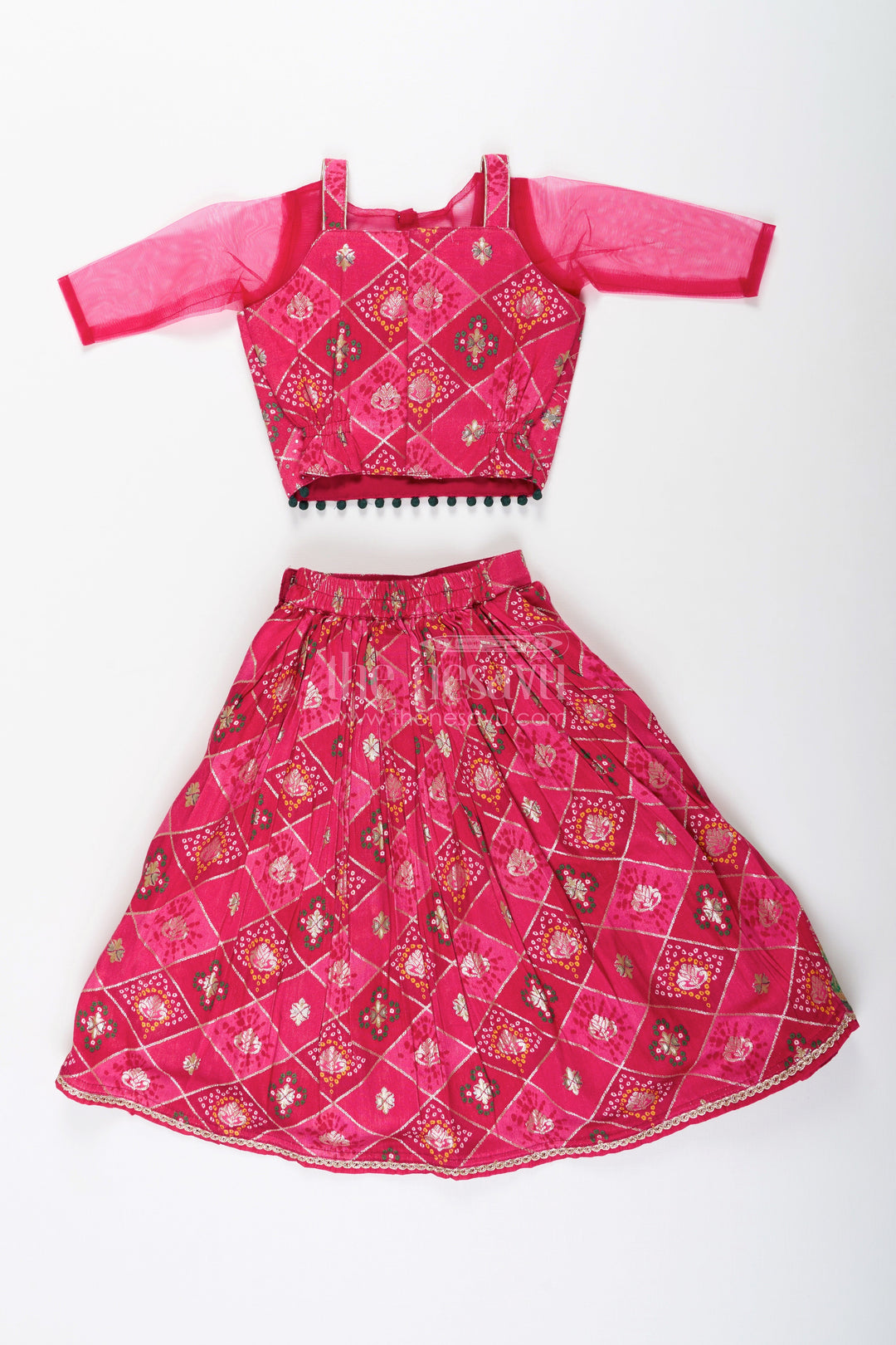 Traditional lehenga choli for toddler girls for weddings and festive celebrations