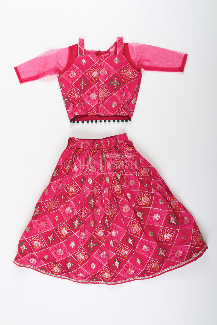 Traditional lehenga choli for toddler girls for weddings and festive celebrations