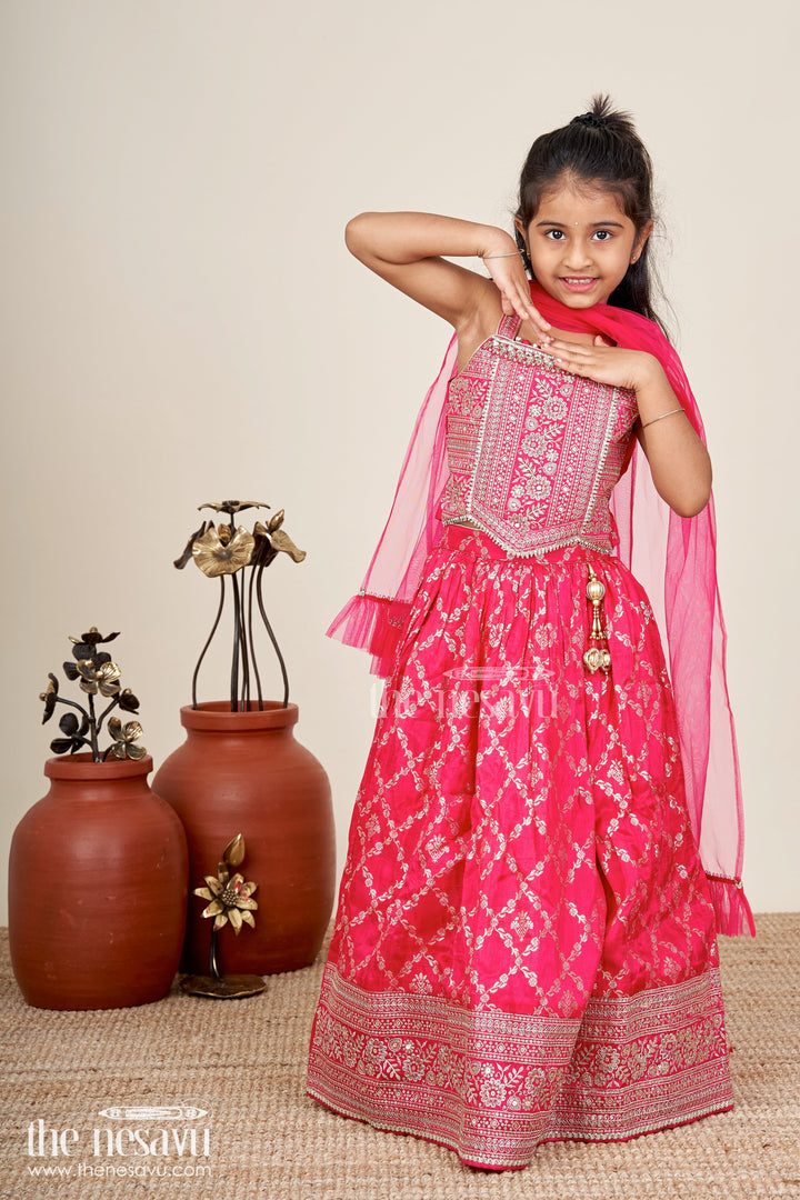 Toddler girl lehenga choli for weddings and ethnic parties