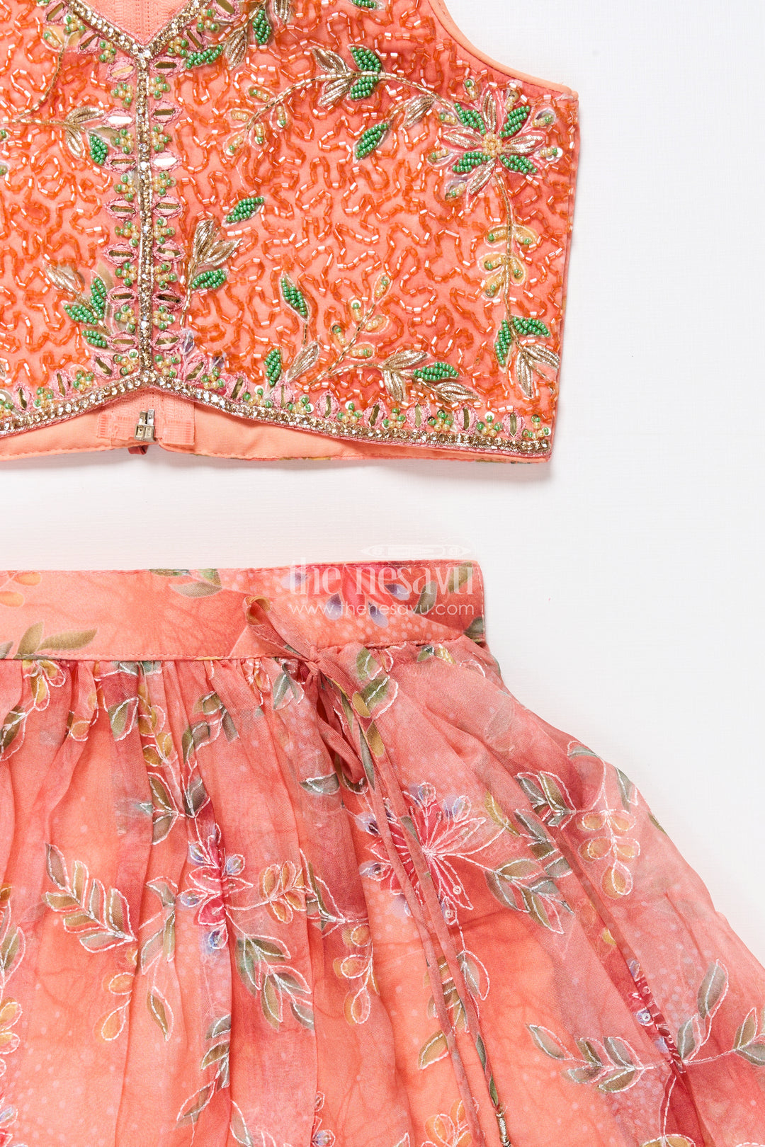Embroidered lehenga choli for baby girl for weddings and family events