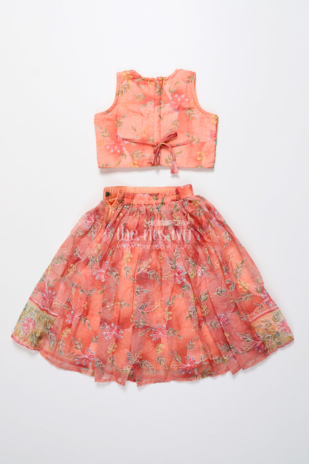 Embroidered lehenga choli for baby girl for weddings and family events
