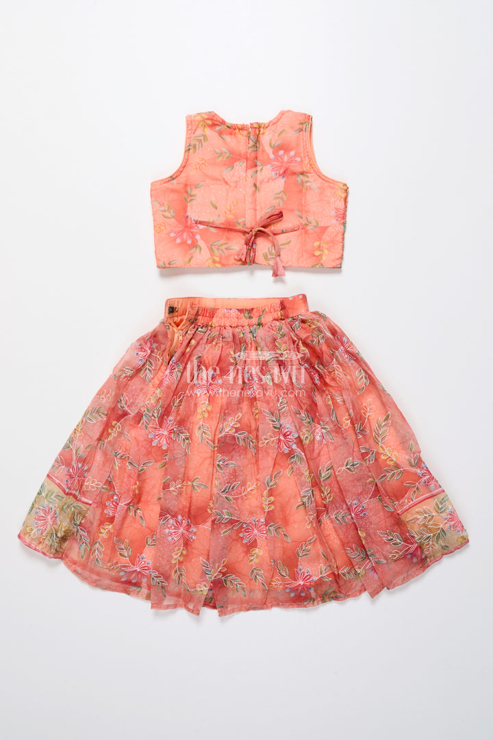Embroidered lehenga choli for baby girl for weddings and family events