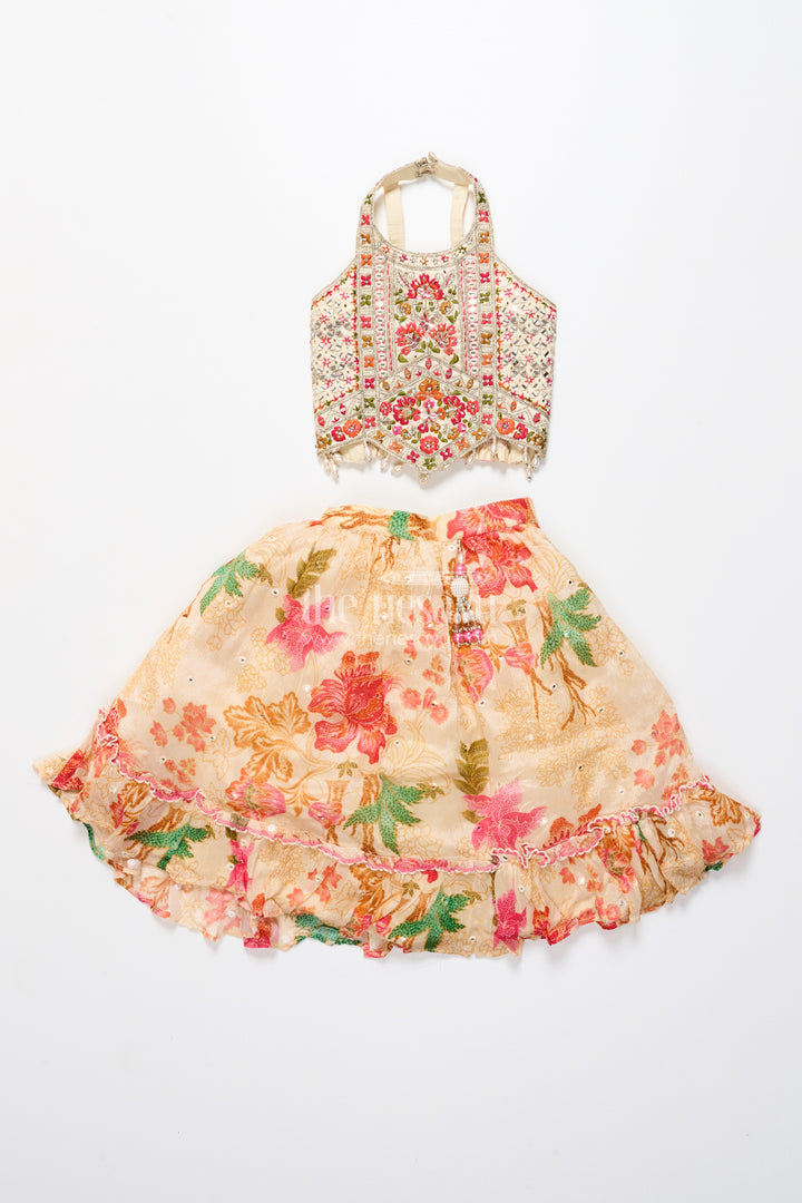 Traditional lehenga set for toddler girl for weddings and navratri