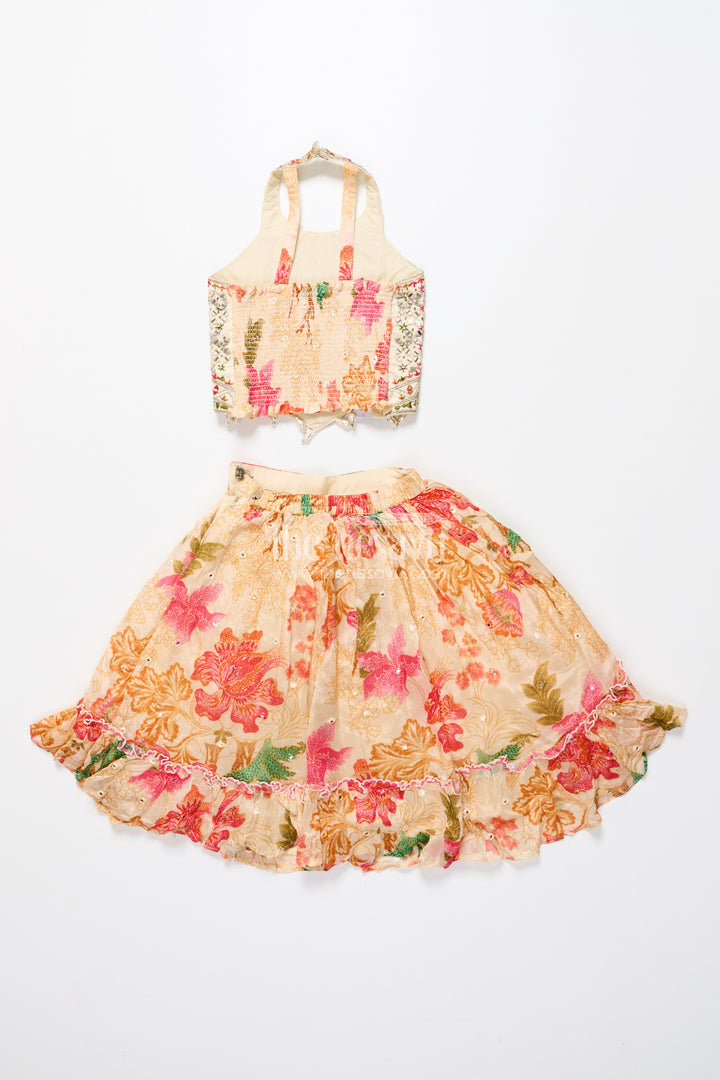 Traditional lehenga set for toddler girl for weddings and navratri