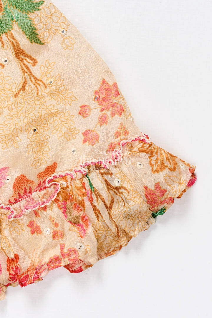 Traditional lehenga set for toddler girl for weddings and navratri