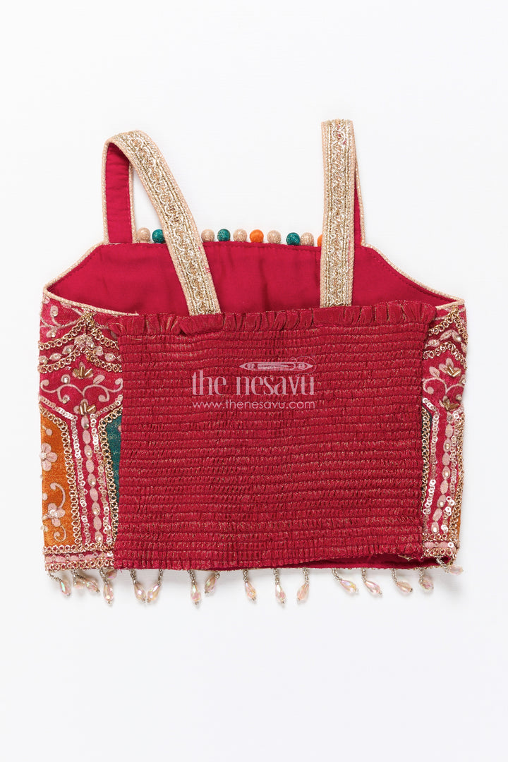 Toddler girl lehenga set for temple visits and family festivals