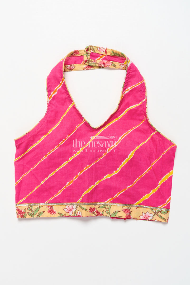 Toddler girl cotton lehenga set for ethnic school events and festive playdates
