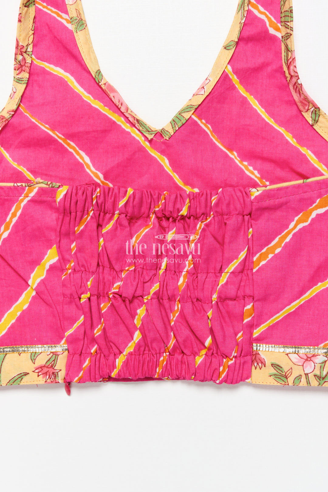 Toddler girl cotton lehenga set for ethnic school events and festive playdates