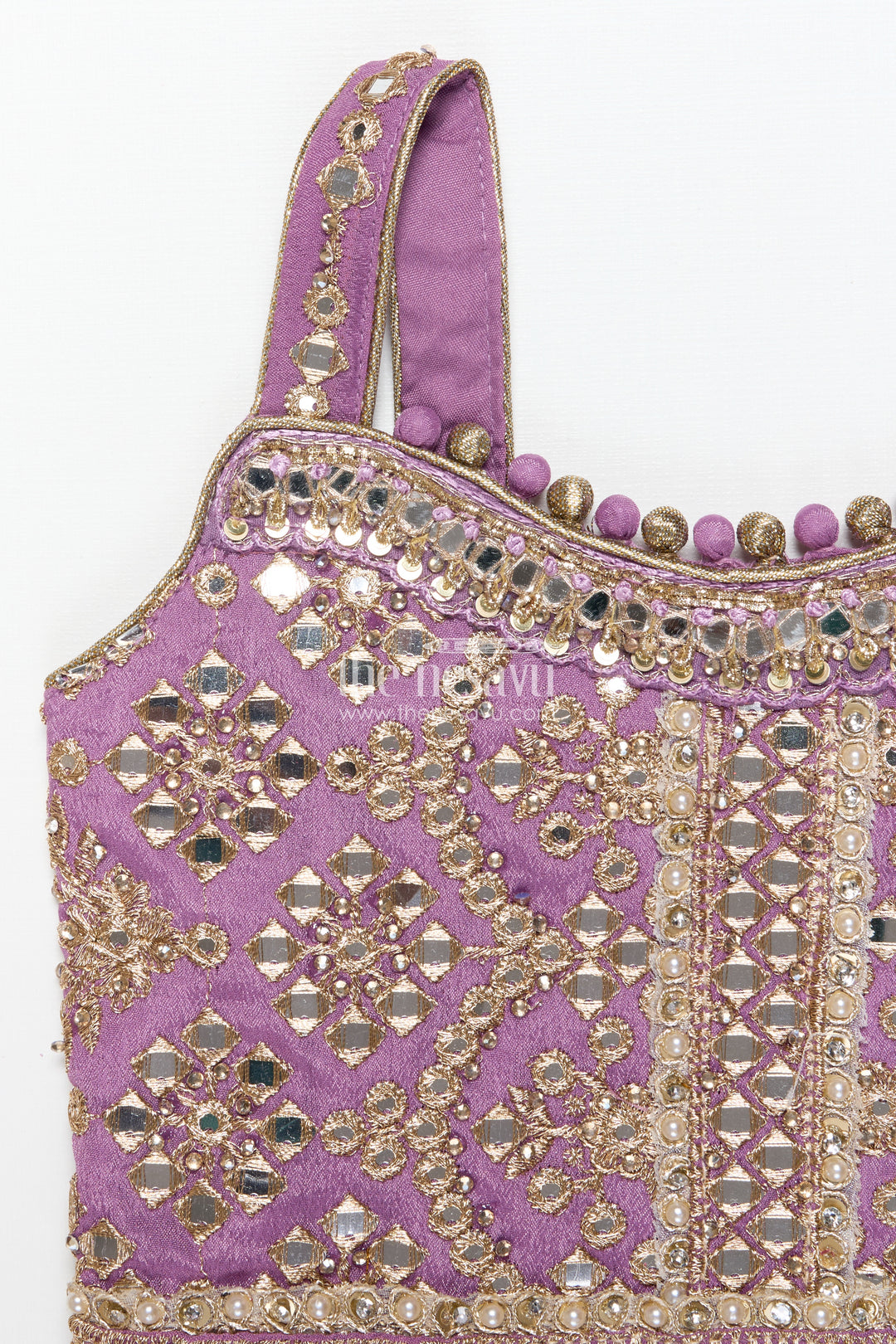 Girls Lehenga Choli with Designer Yoke and Festive Dupatta