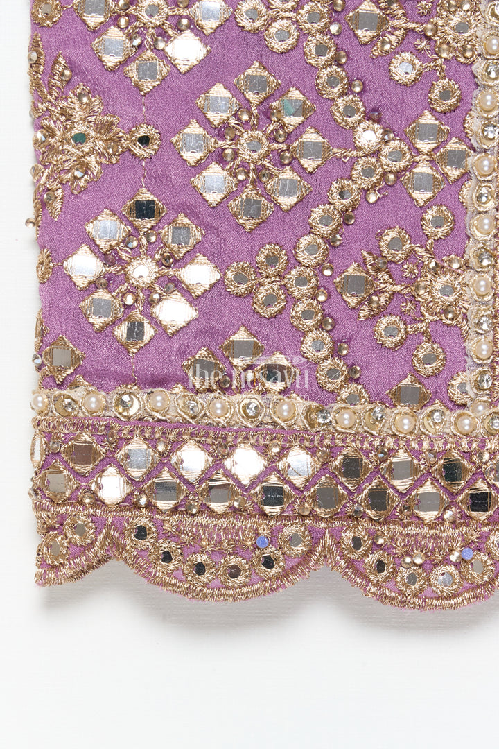 Girls Lehenga Choli with Designer Yoke and Festive Dupatta