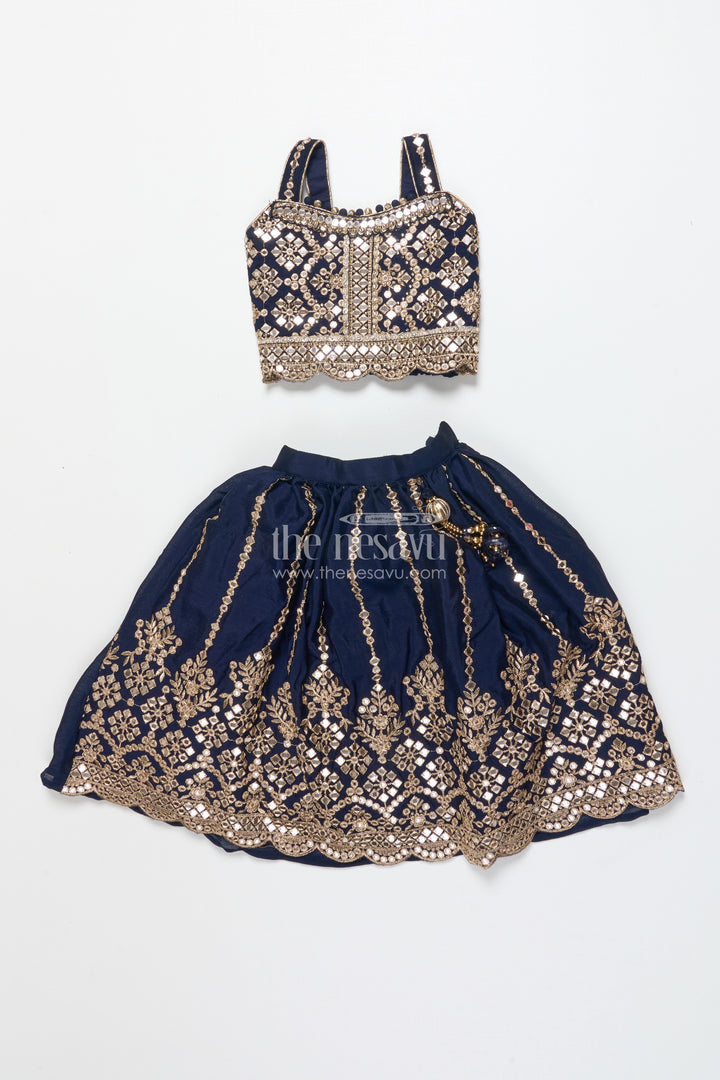 Girls Lehenga Choli with Royal Festive Yoke and Dupatta