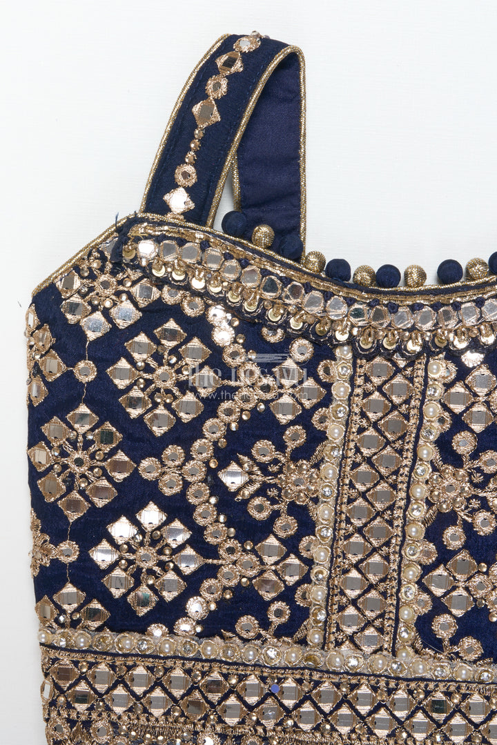 Girls Lehenga Choli with Royal Festive Yoke and Dupatta