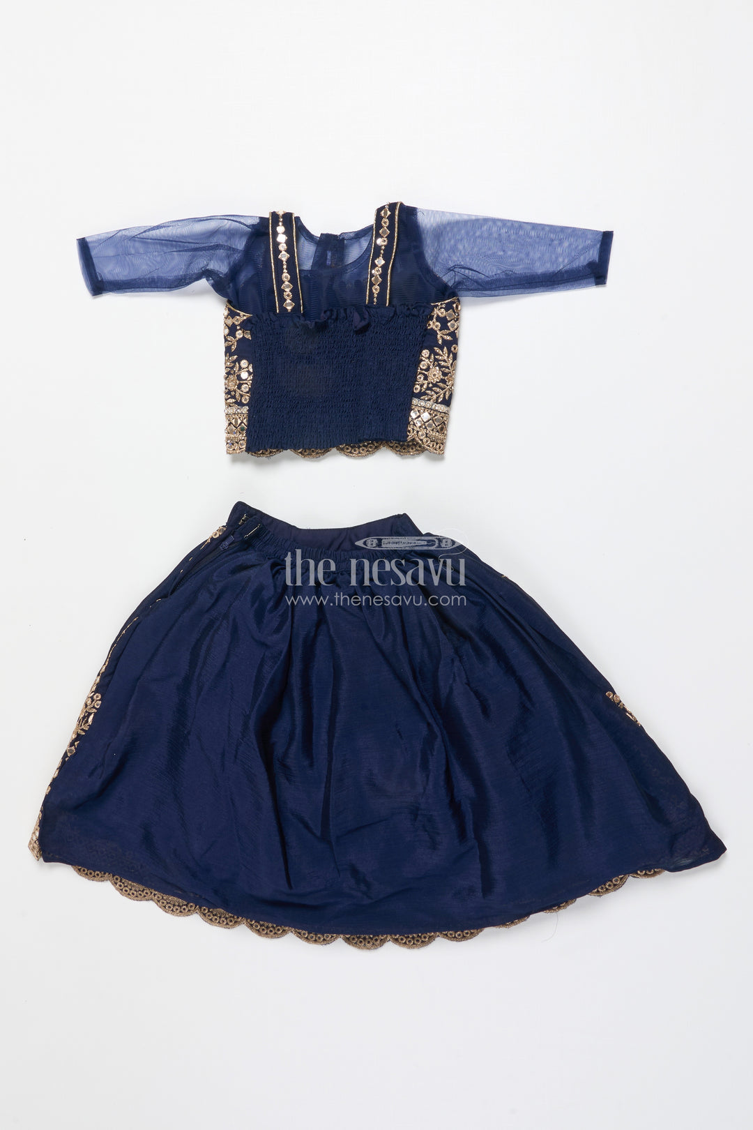 Girls Lehenga Choli with Royal Festive Yoke and Dupatta