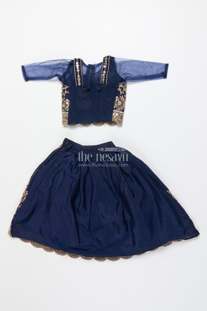 Girls Lehenga Choli with Royal Festive Yoke and Dupatta
