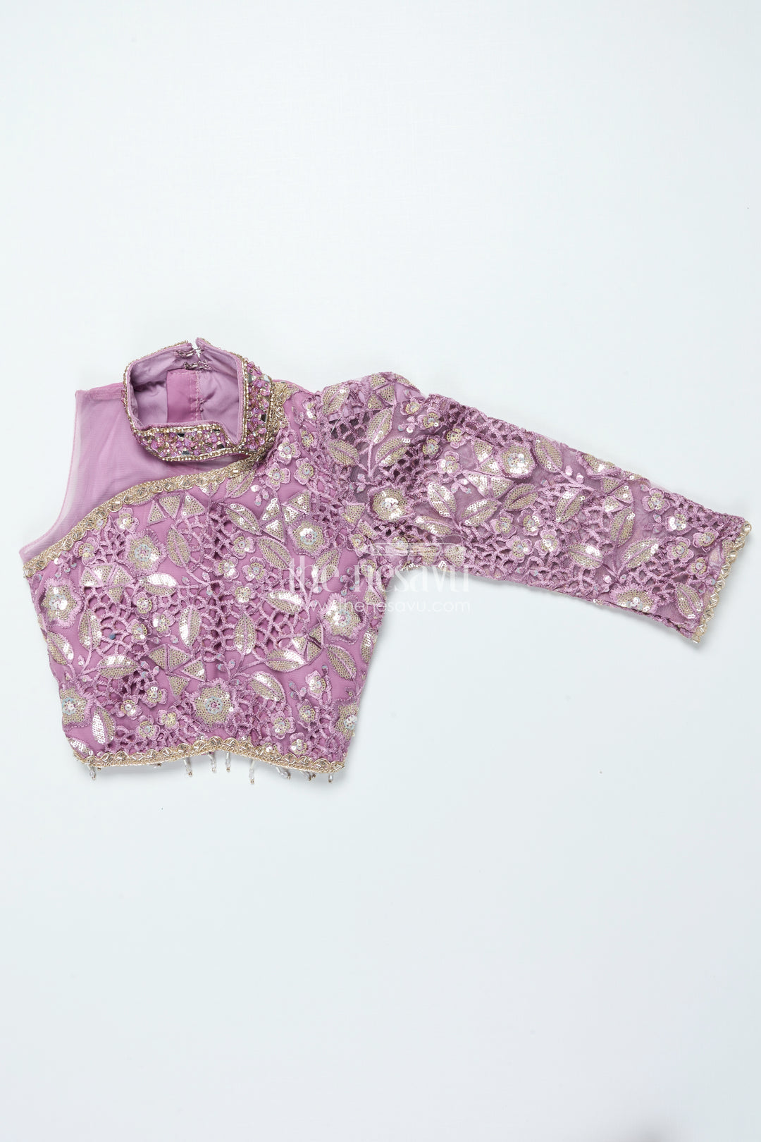 Ruffled Organza Lehenga Choli for Girls with Designer Yoke for Birthday Parties and Sangeet