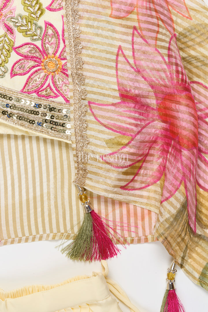 Floral Embroidered Lehenga Choli for Girls for Festive Occasions and Family Weddings