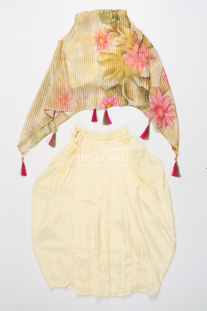 Floral Embroidered Lehenga Choli for Girls for Festive Occasions and Family Weddings