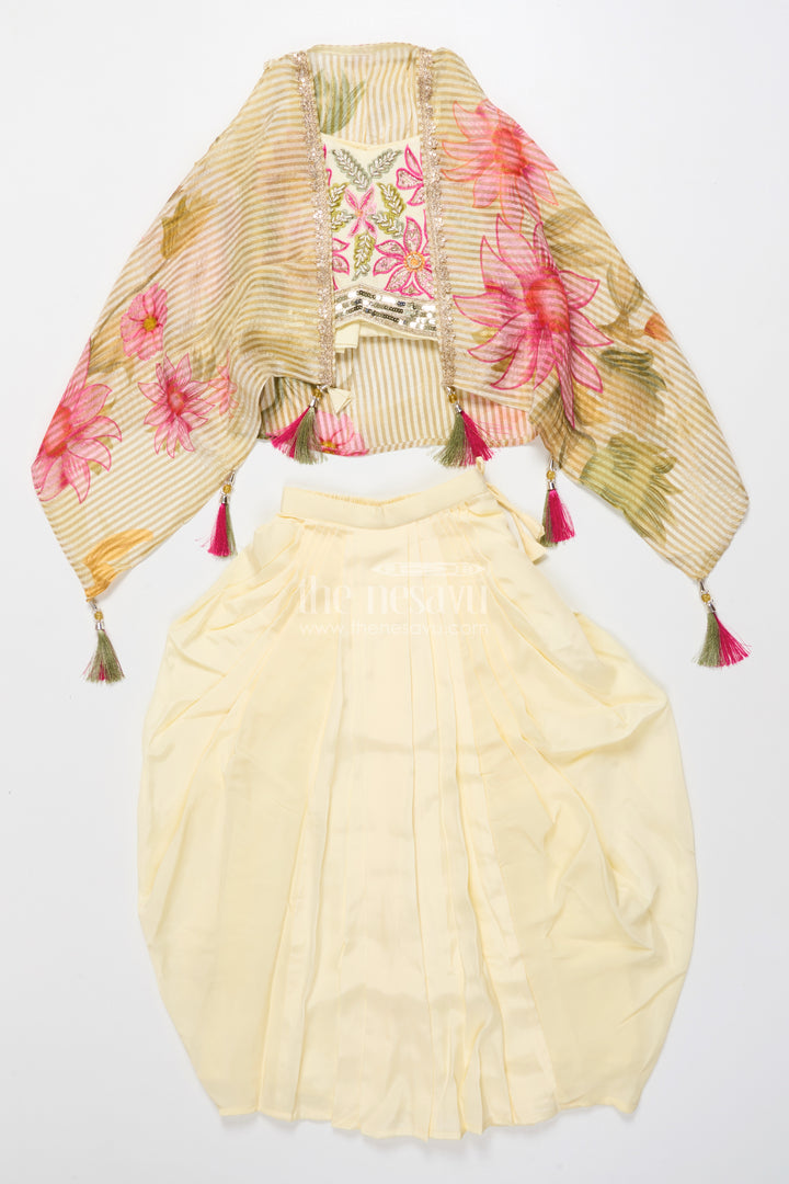 Floral Embroidered Lehenga Choli for Girls for Festive Occasions and Family Weddings