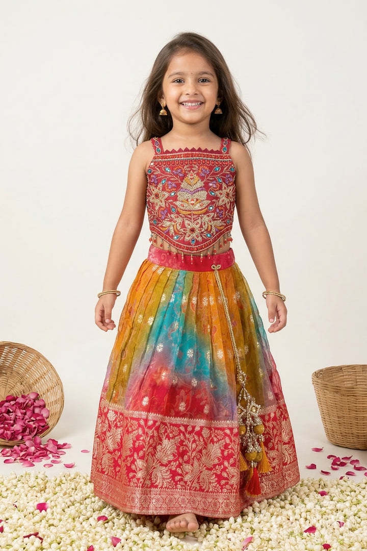 Girls Ethnic Lehenga Choli for Weddings and Festive Occasions