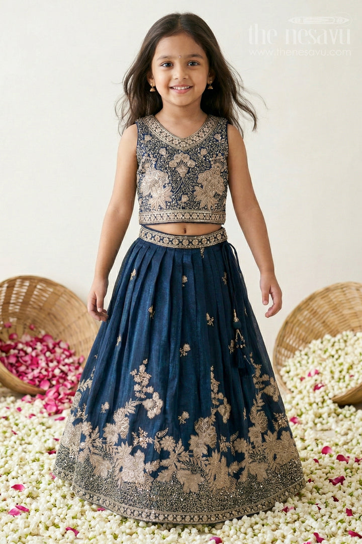 Girls Embroidered Design Lehenga Choli for Weddings and Festive Occasions