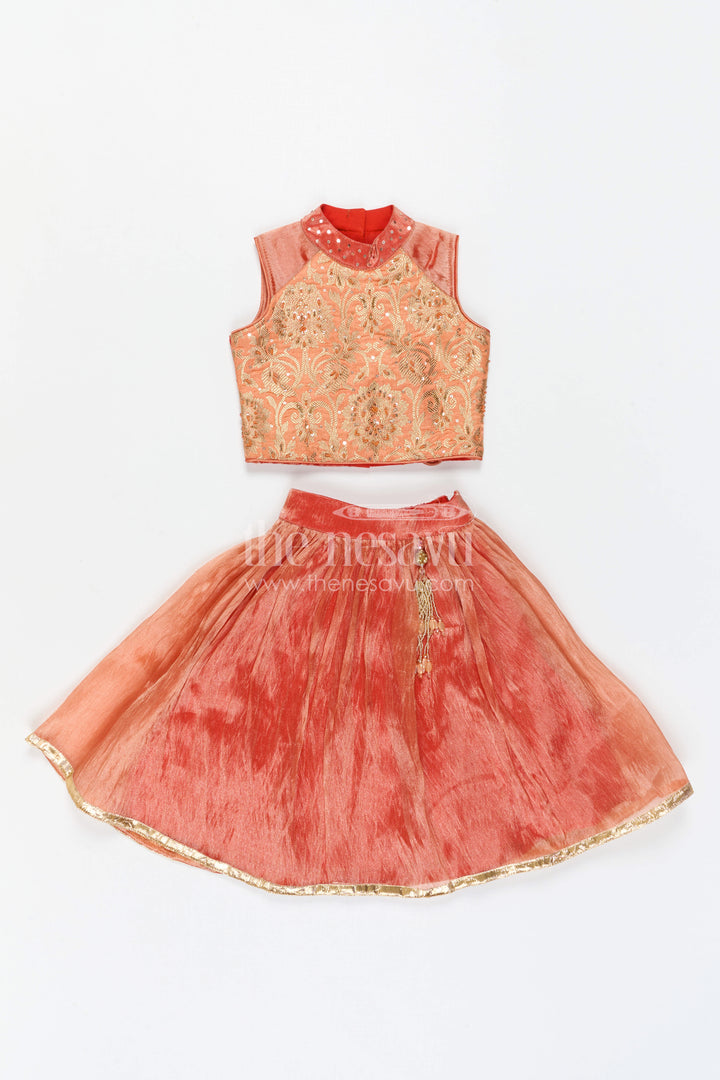 Girls Traditional Lehenga Set for Festive Functions and Celebrations
