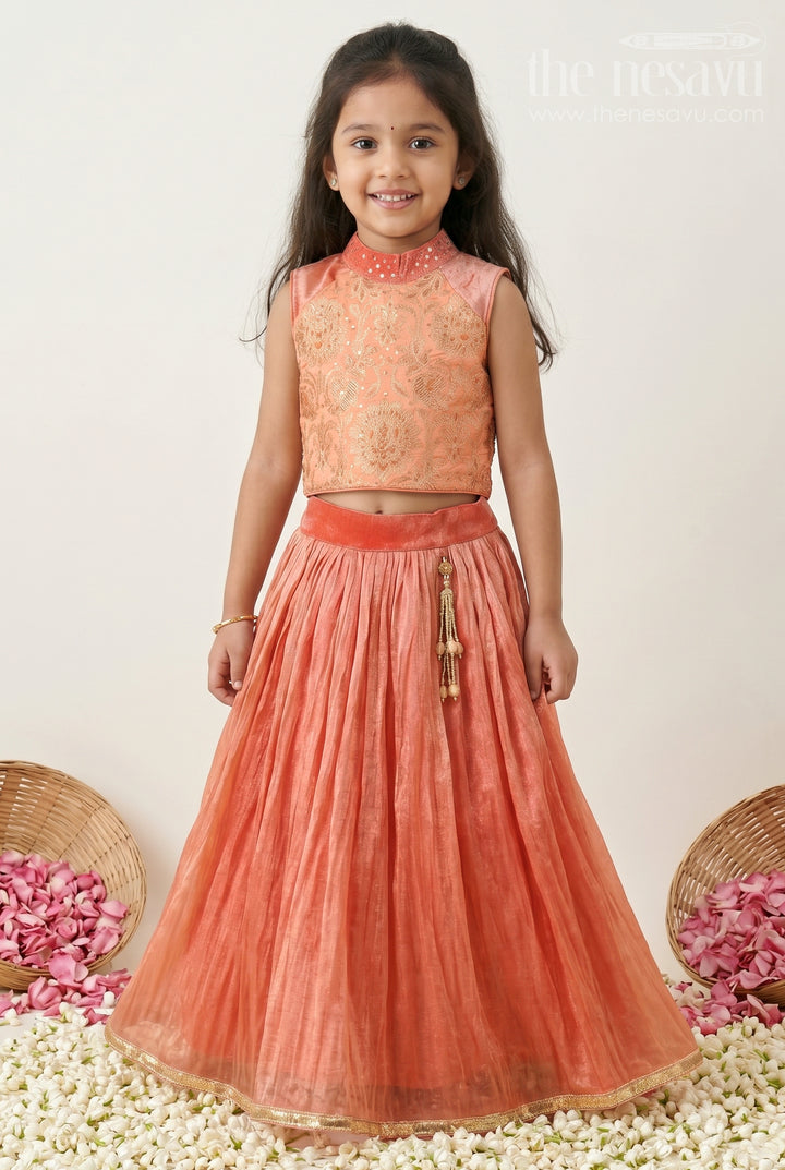 Girls Traditional Lehenga Set for Festive Functions and Celebrations