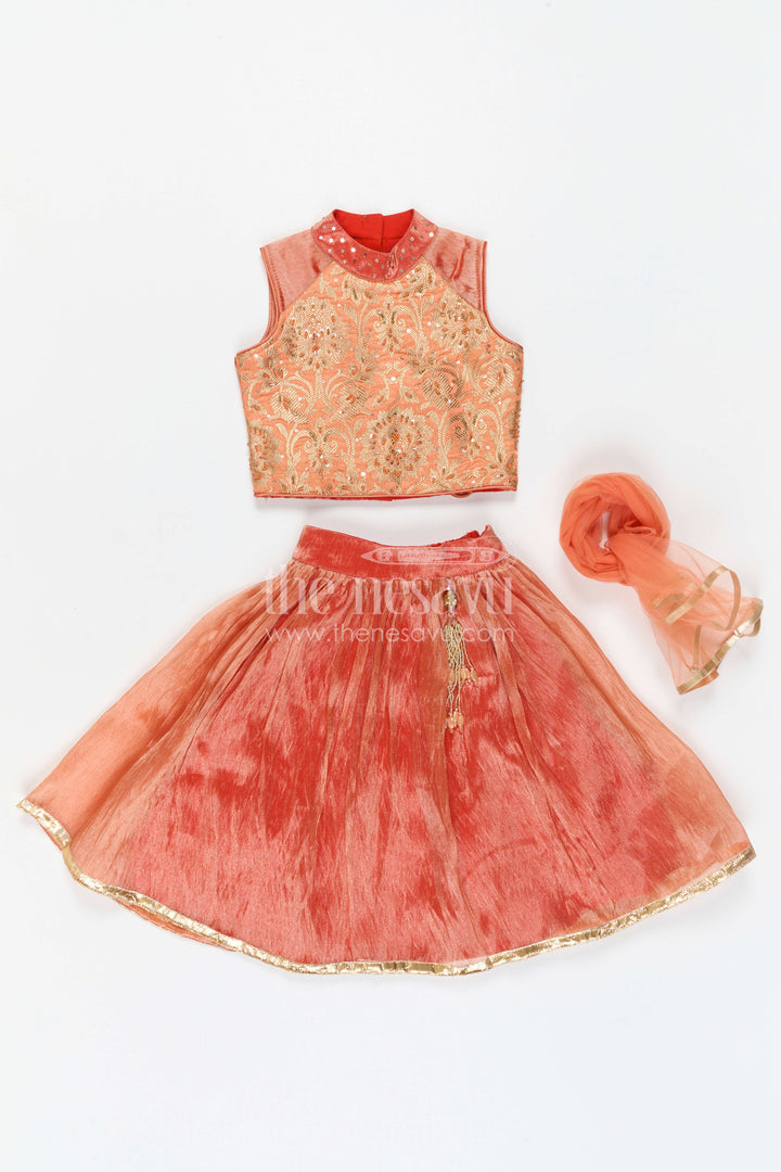 Girls Traditional Lehenga Set for Festive Functions and Celebrations