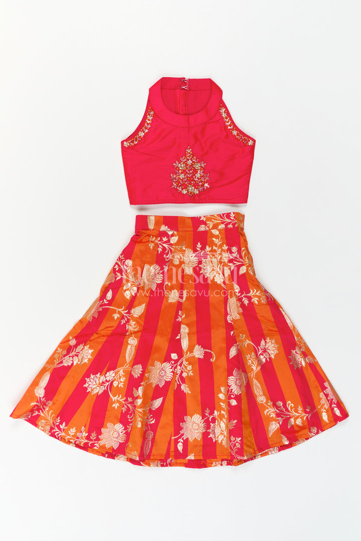 Girls Festive Lehenga Outfit for Family Functions and Photoshoots