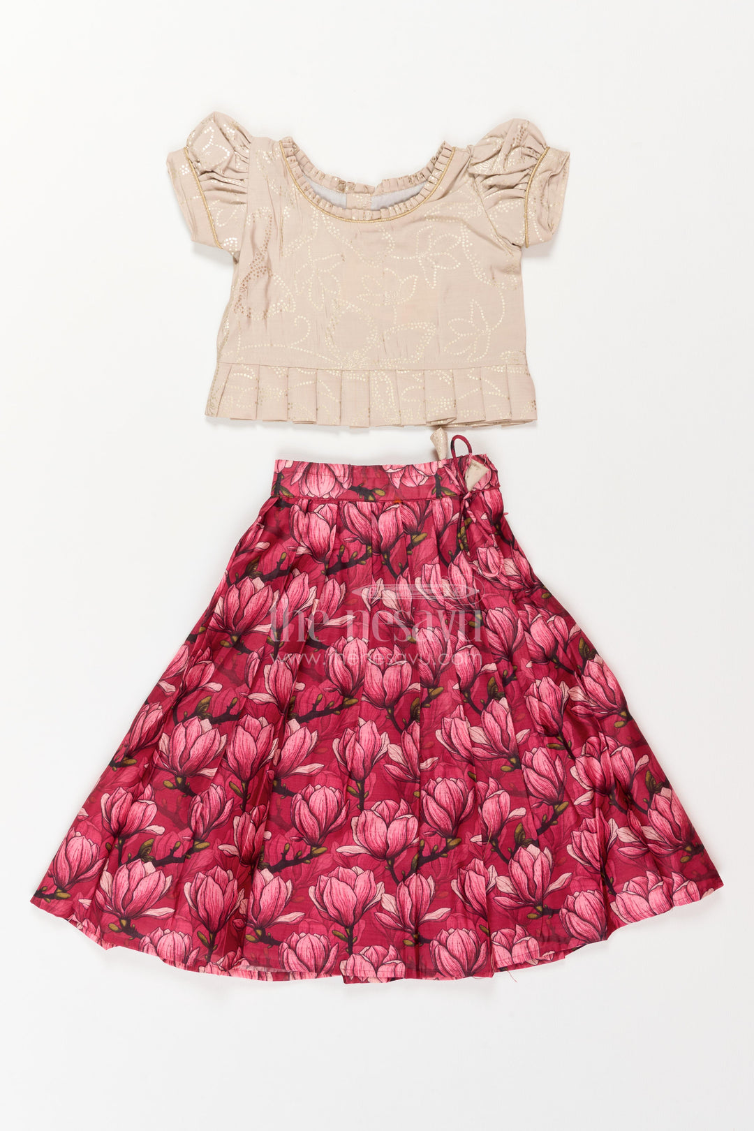 Pattu Pavadai for Girls in Pink with an Occasion Ready Finish