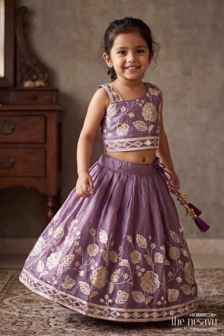 Lehenga Choli for Girls with Thread Embroidery for Festive Occasions