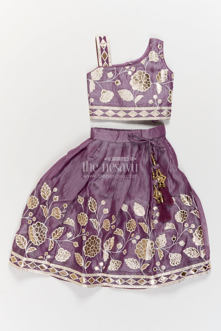 Lehenga Choli for Girls with Thread Embroidery for Festive Occasions