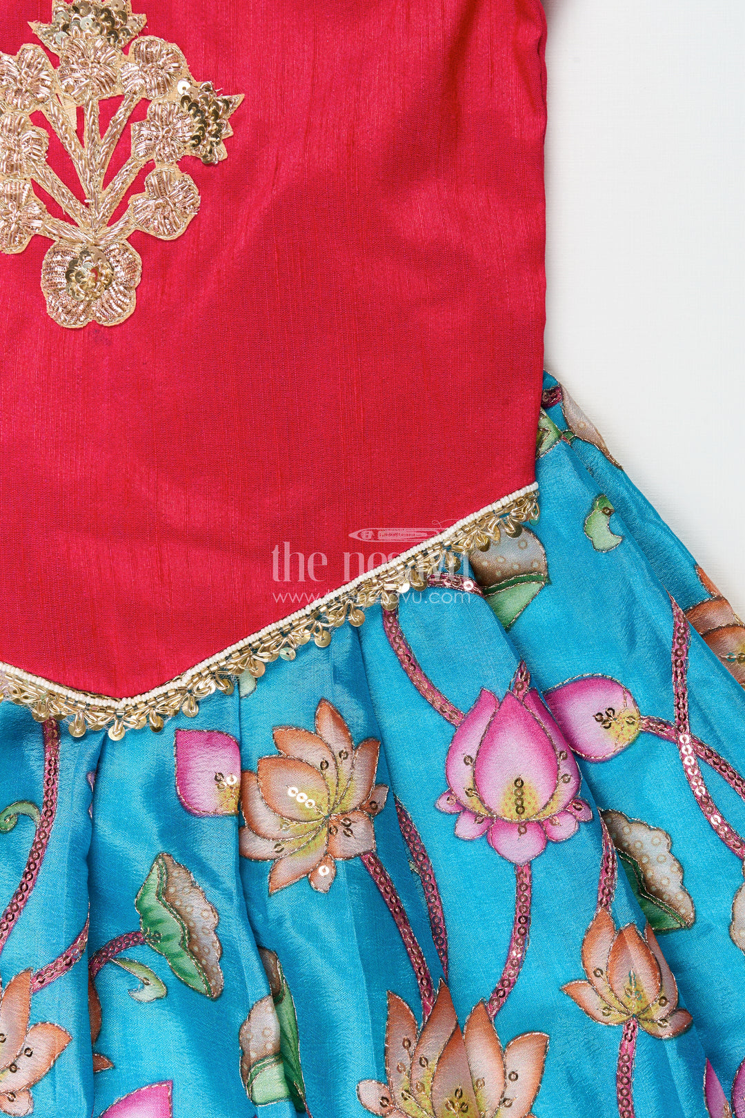 Pattu pavadai set for baby girls for poojas and milestone events
