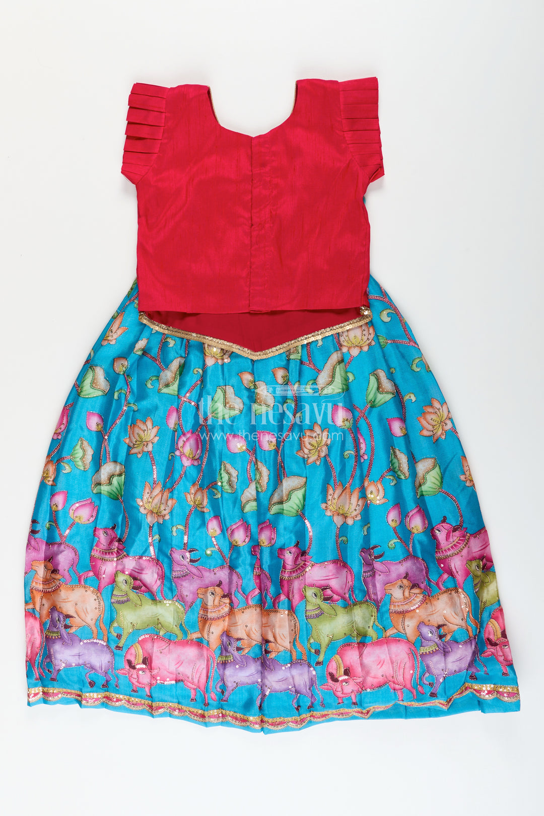 Toddler Pattu Pavadai for Weddings and Traditional Functions