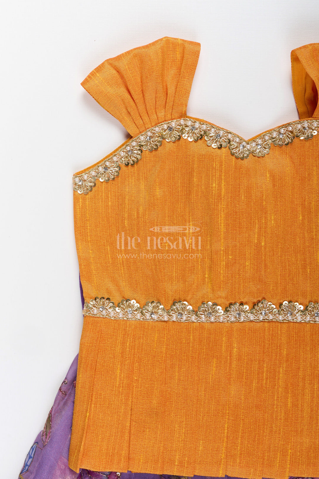 Pattu pavadai for baby girls for weddings and traditional events