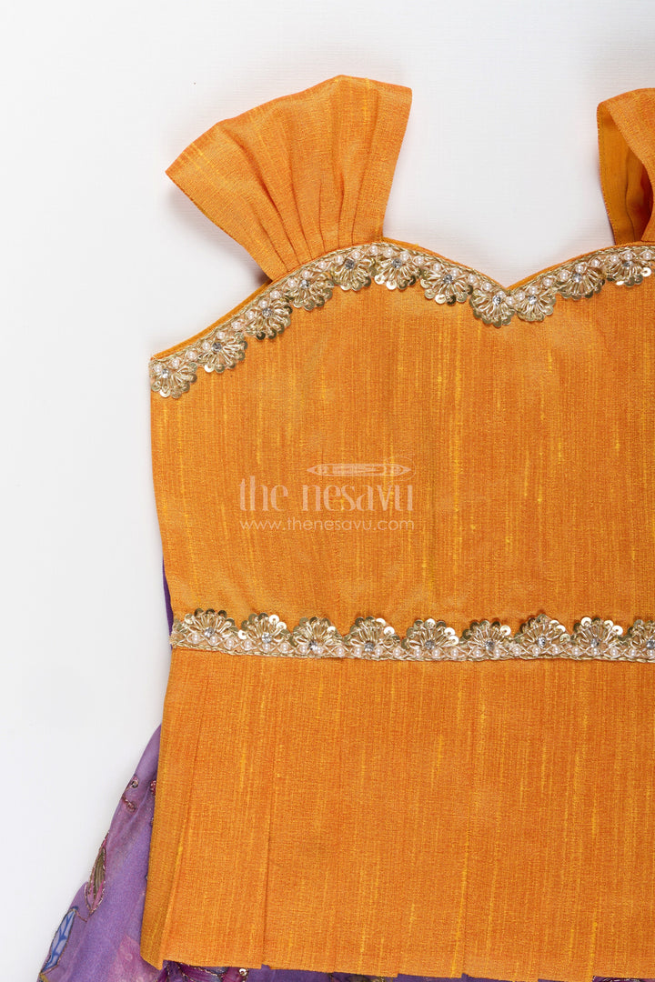 Pattu pavadai for baby girls for weddings and traditional events
