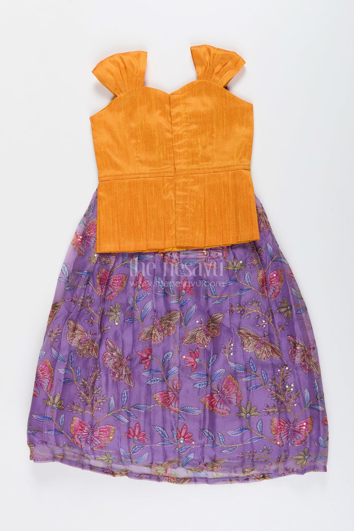 Pattu pavadai for baby girls for weddings and traditional events