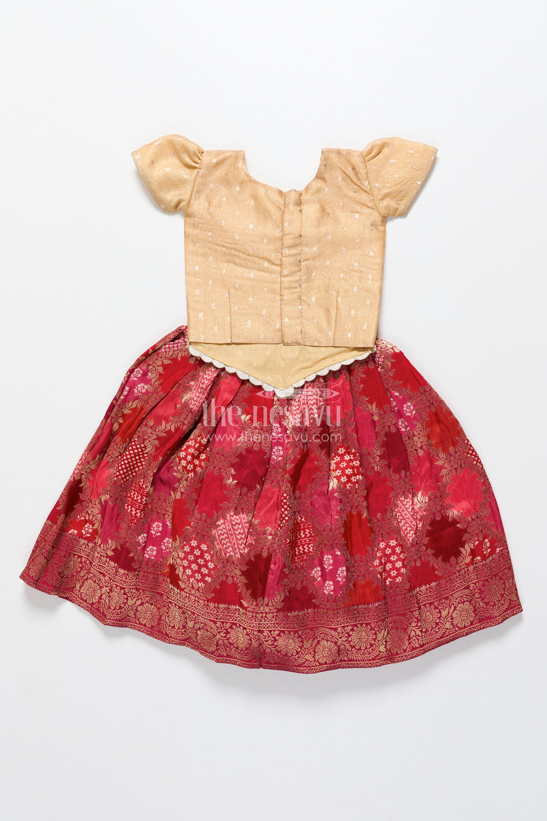 Pattu pavadai for baby girl for weddings and naming ceremonies