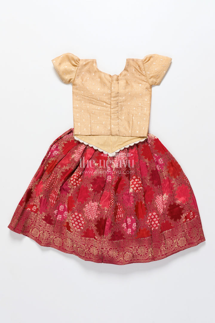 Pattu pavadai for baby girl for weddings and naming ceremonies